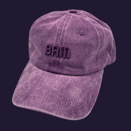 BAM Embroidered Limited Edition Retro Logo Cap - Lilac Purple