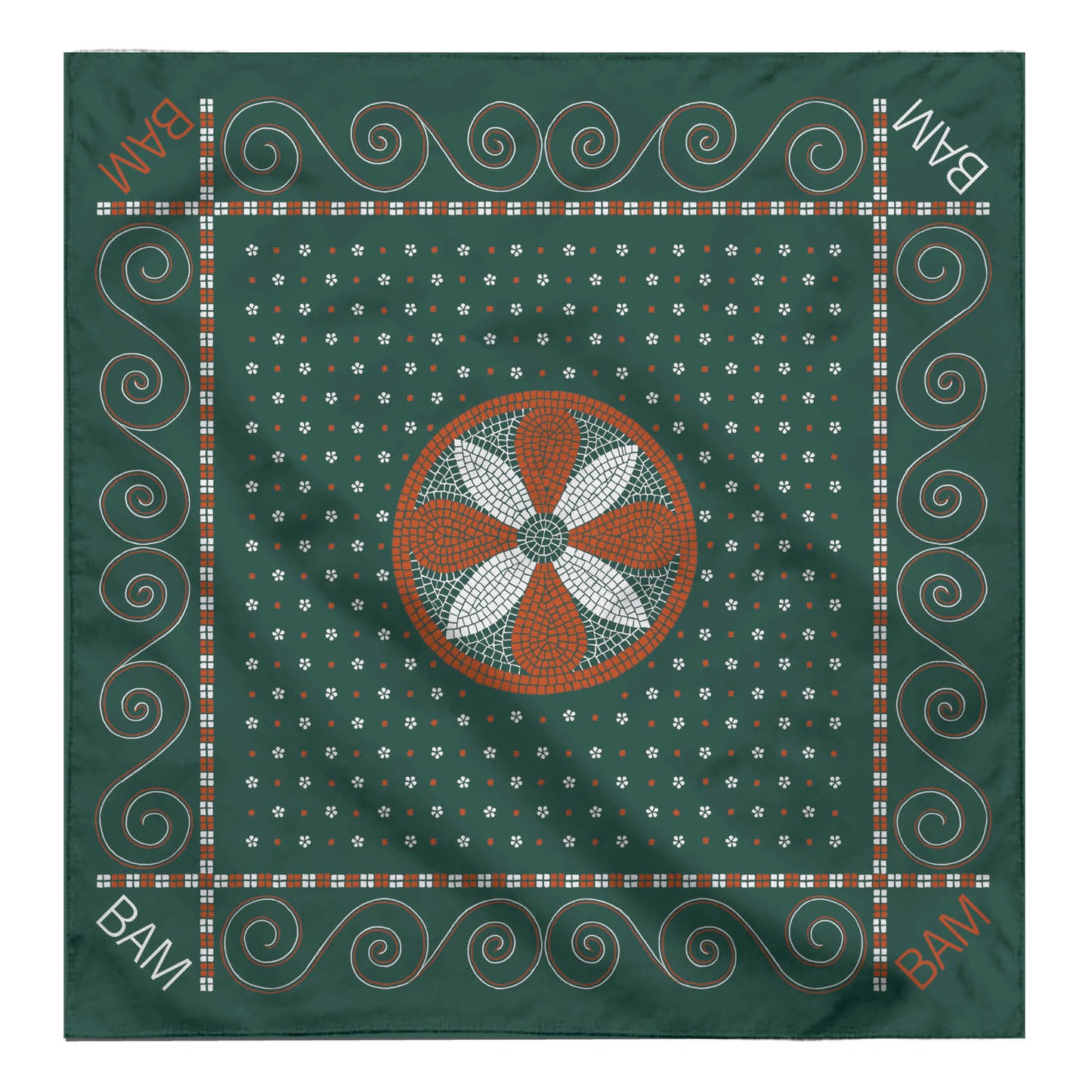BAM Mosaic Tile Bandana - Green