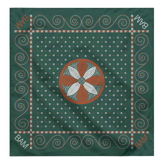 BAM Mosaic Tile Bandana - Green